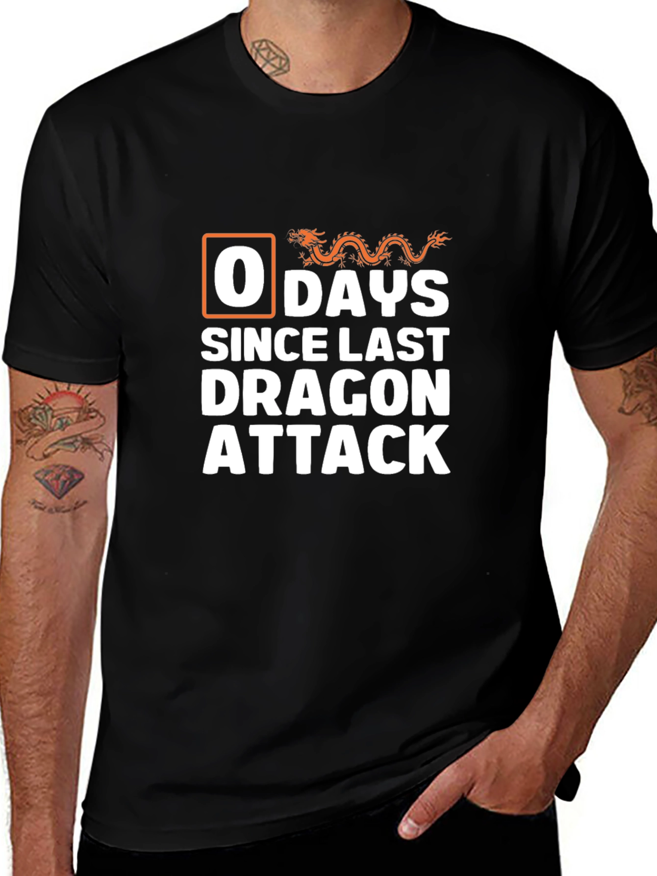 0 Days Since Last Dragon Attack T-Shirt