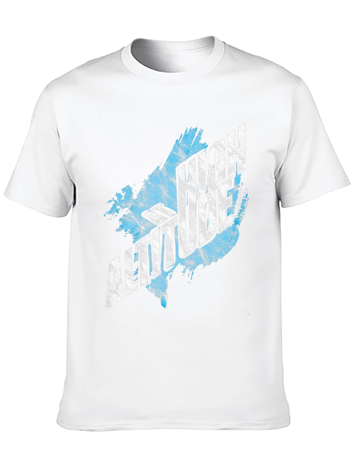 High Altitude Graphic Tee - Black Cotton T-Shirt
