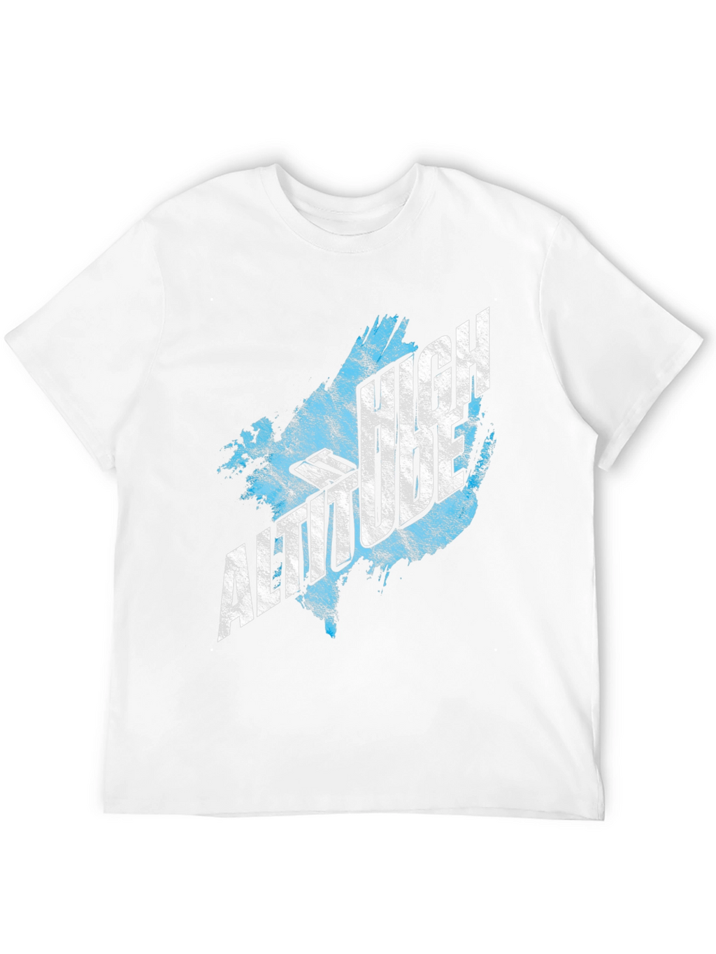 High Altitude Graphic Tee - Black Cotton T-Shirt