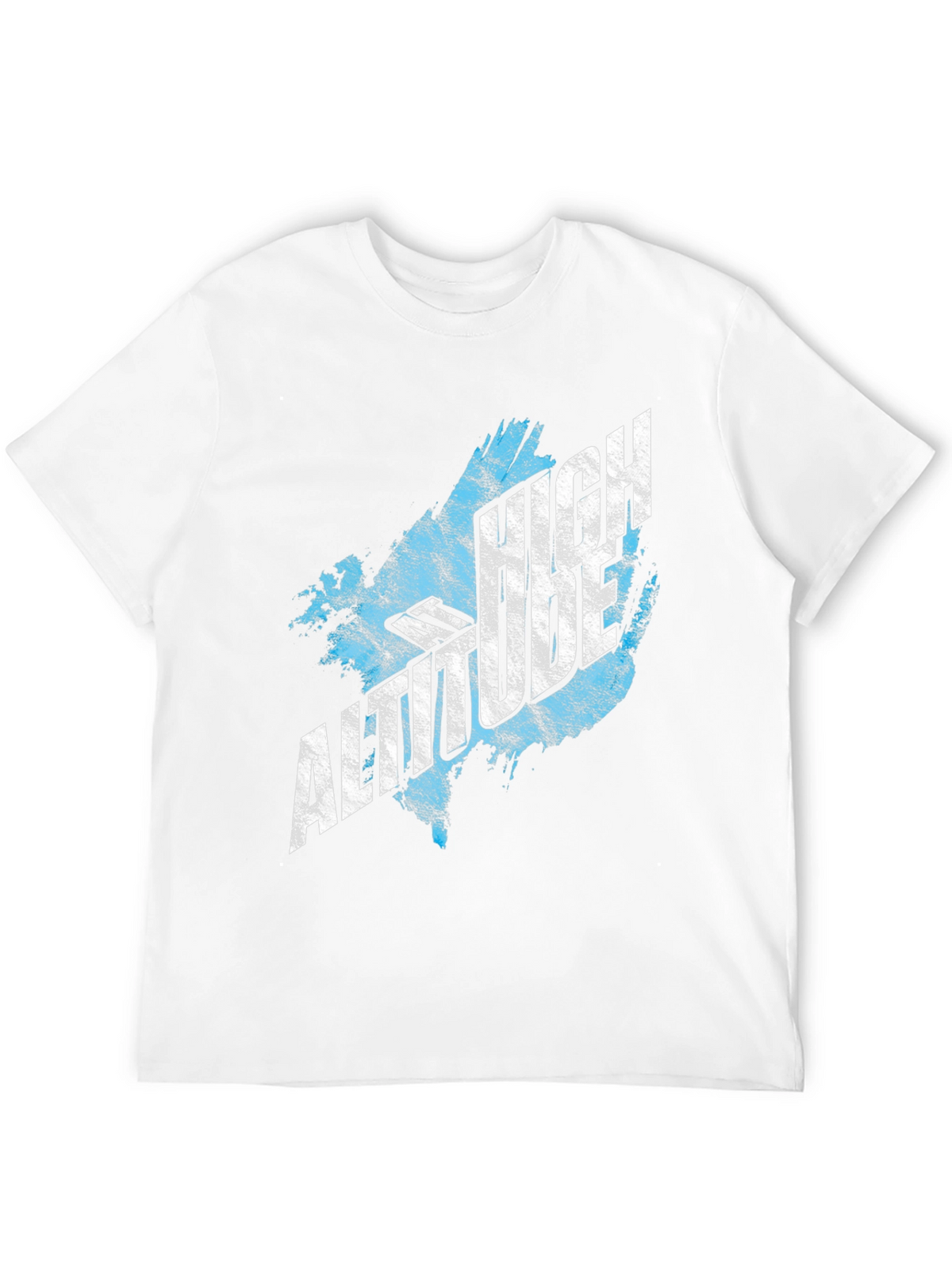 High Altitude Graphic Tee - Black Cotton T-Shirt