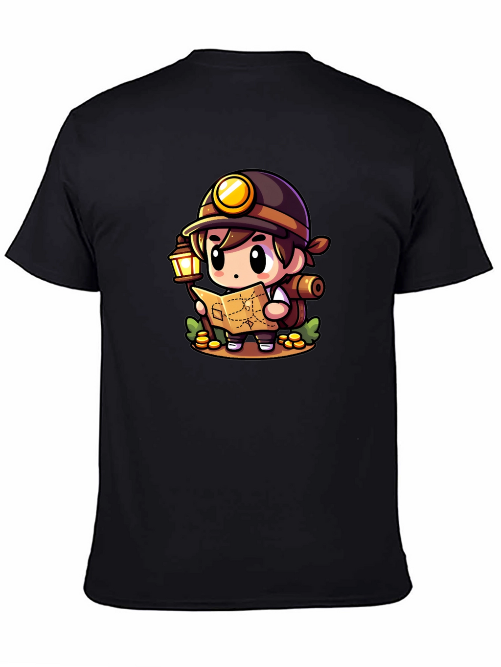 Miner Adventurer Graphic Tee - Black