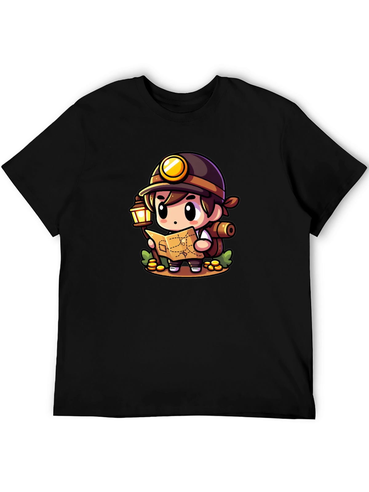 Miner Adventurer Graphic Tee - Black