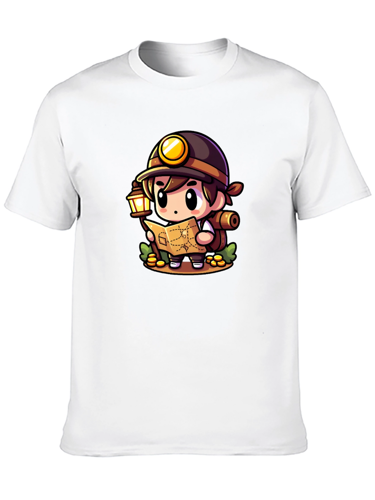 Miner Adventurer Graphic Tee - Black