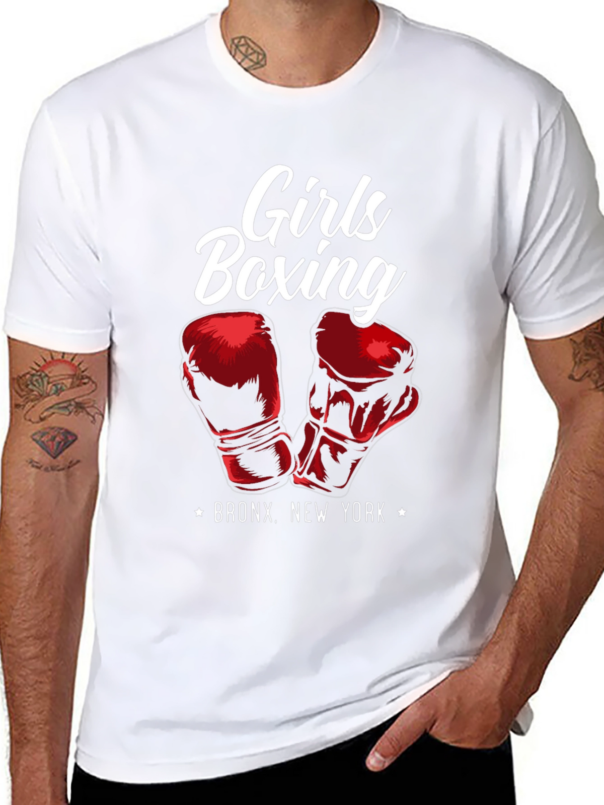 Girls Boxing Bronx New York T-Shirt