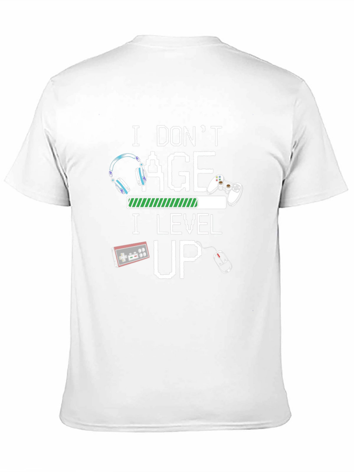 I Dont Age I Level Up T-Shirt Gamer Black