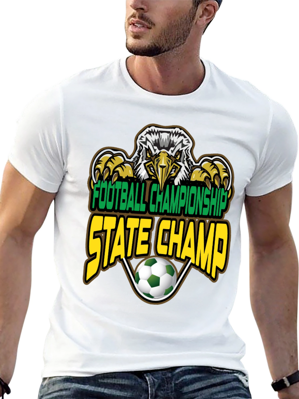 Football Championship State Champ Eagle T-Shirt
