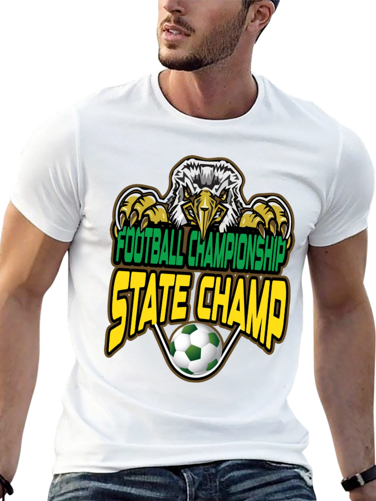 Football Championship State Champ Eagle T-Shirt