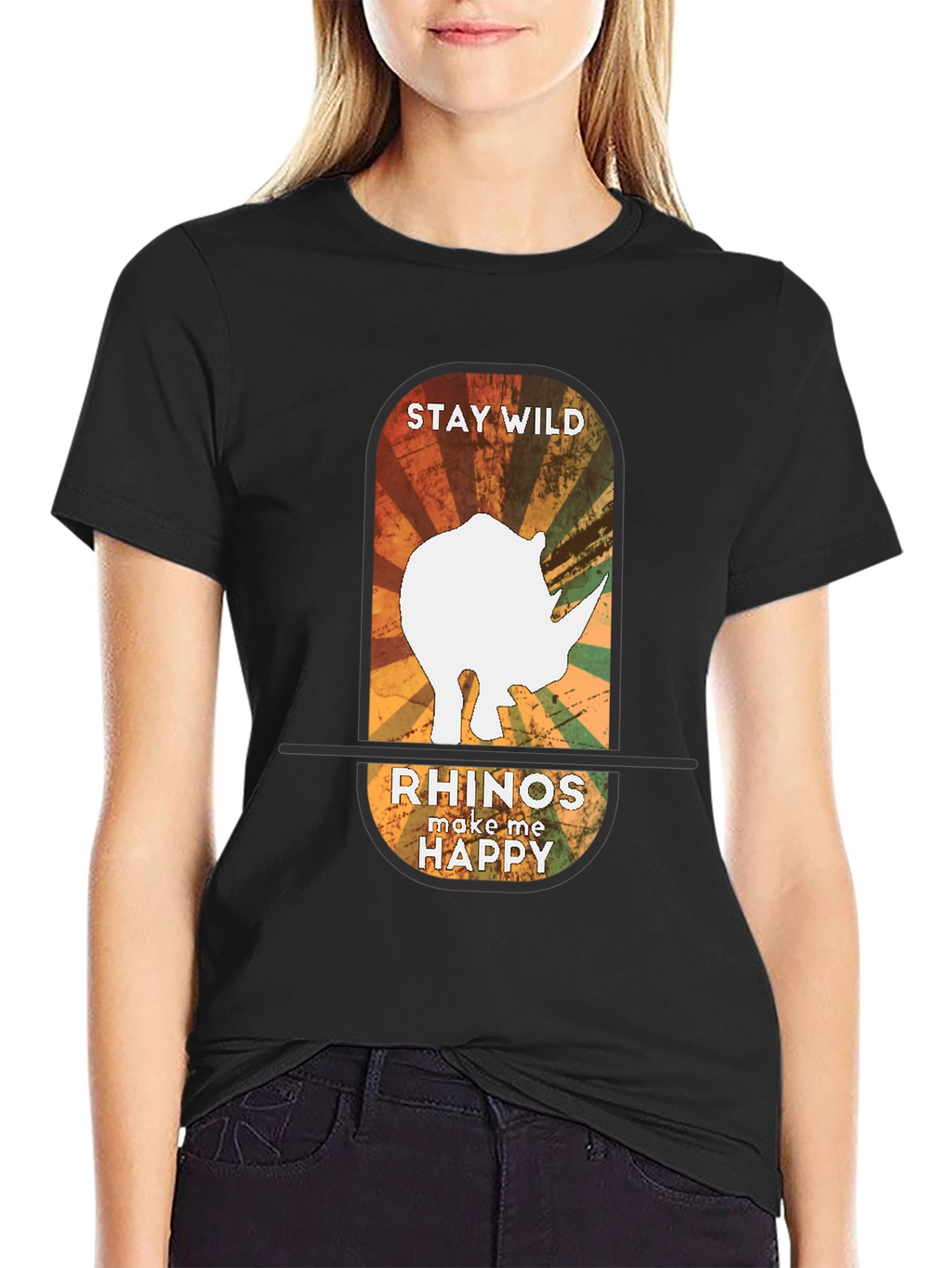 Stay Wild Rhinos Graphic Tee