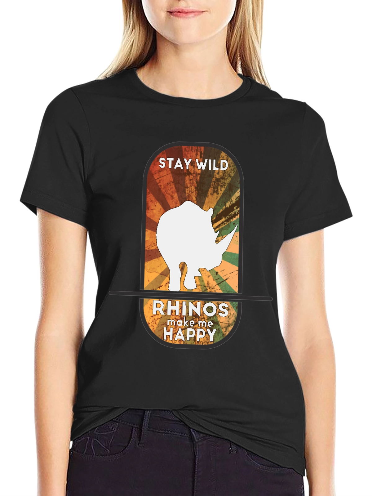 Stay Wild Rhinos Graphic Tee