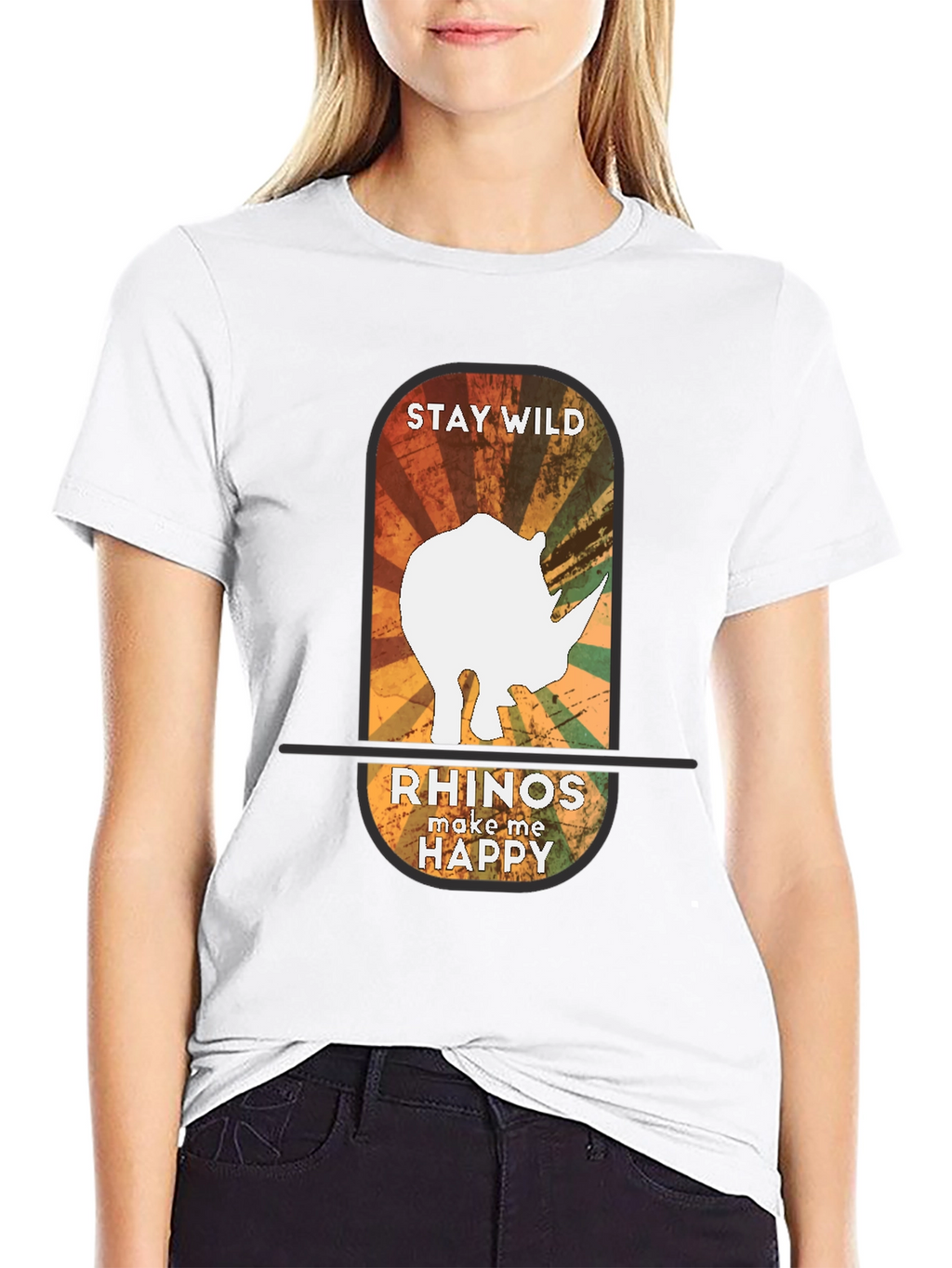 Stay Wild Rhinos Graphic Tee