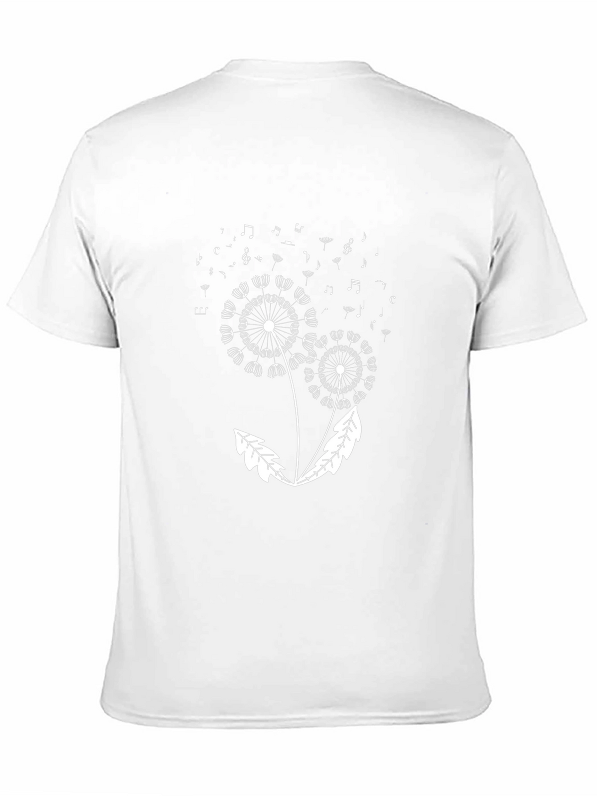 Dandelion Music Notes Graphic T-Shirt