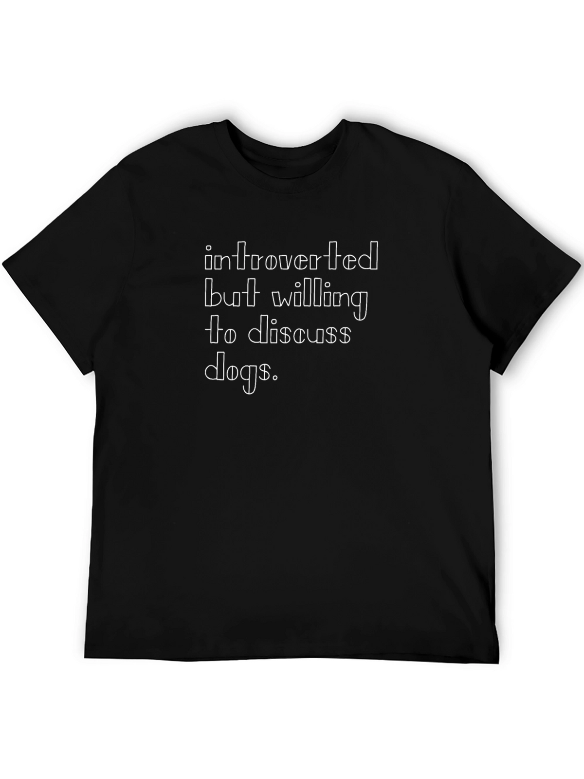 Introverted Dog Lover T-Shirt - Soft Cotton Tee