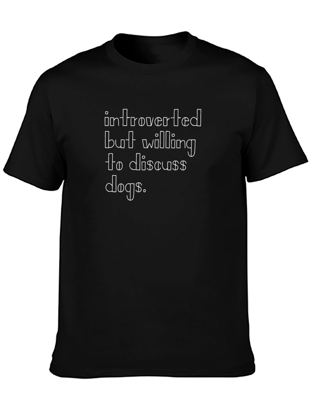 Introverted Dog Lover T-Shirt - Soft Cotton Tee