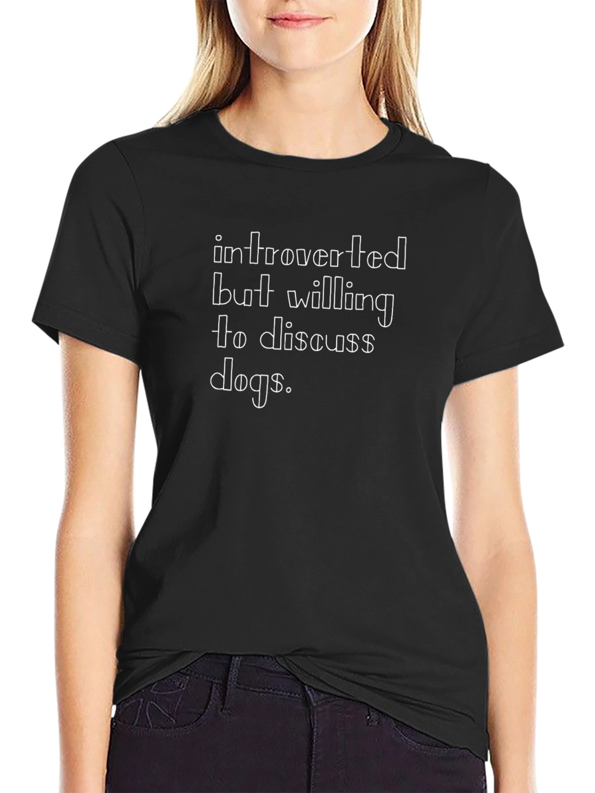 Introverted Dog Lover T-Shirt - Soft Cotton Tee