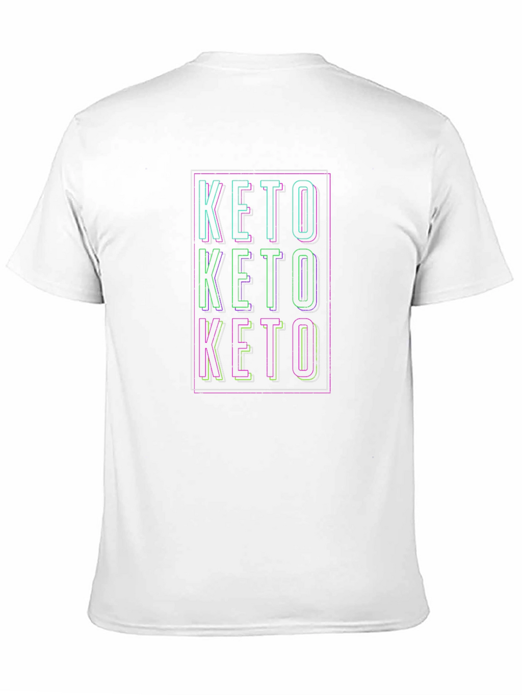 Keto Text Design Black T-Shirt