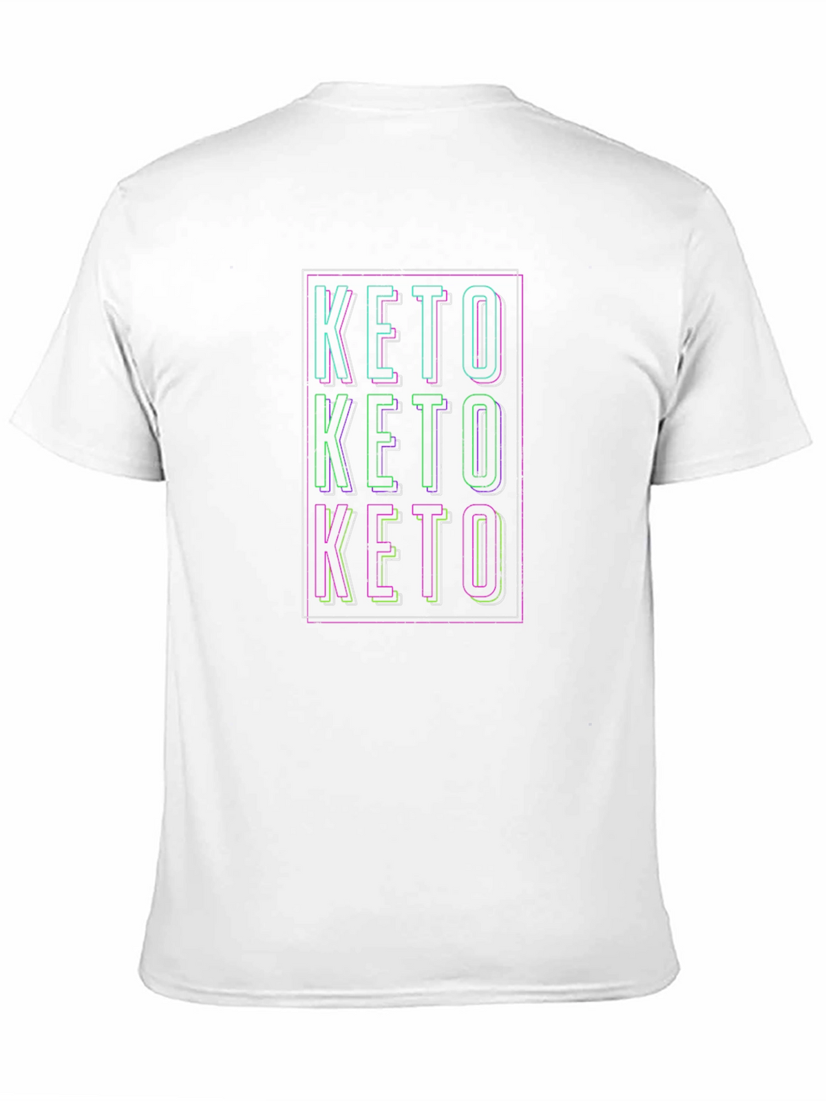 Keto Text Design Black T-Shirt