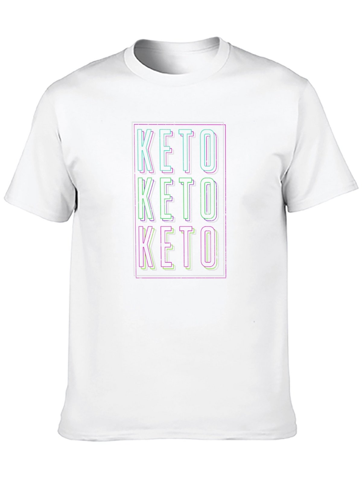 Keto Text Design Black T-Shirt