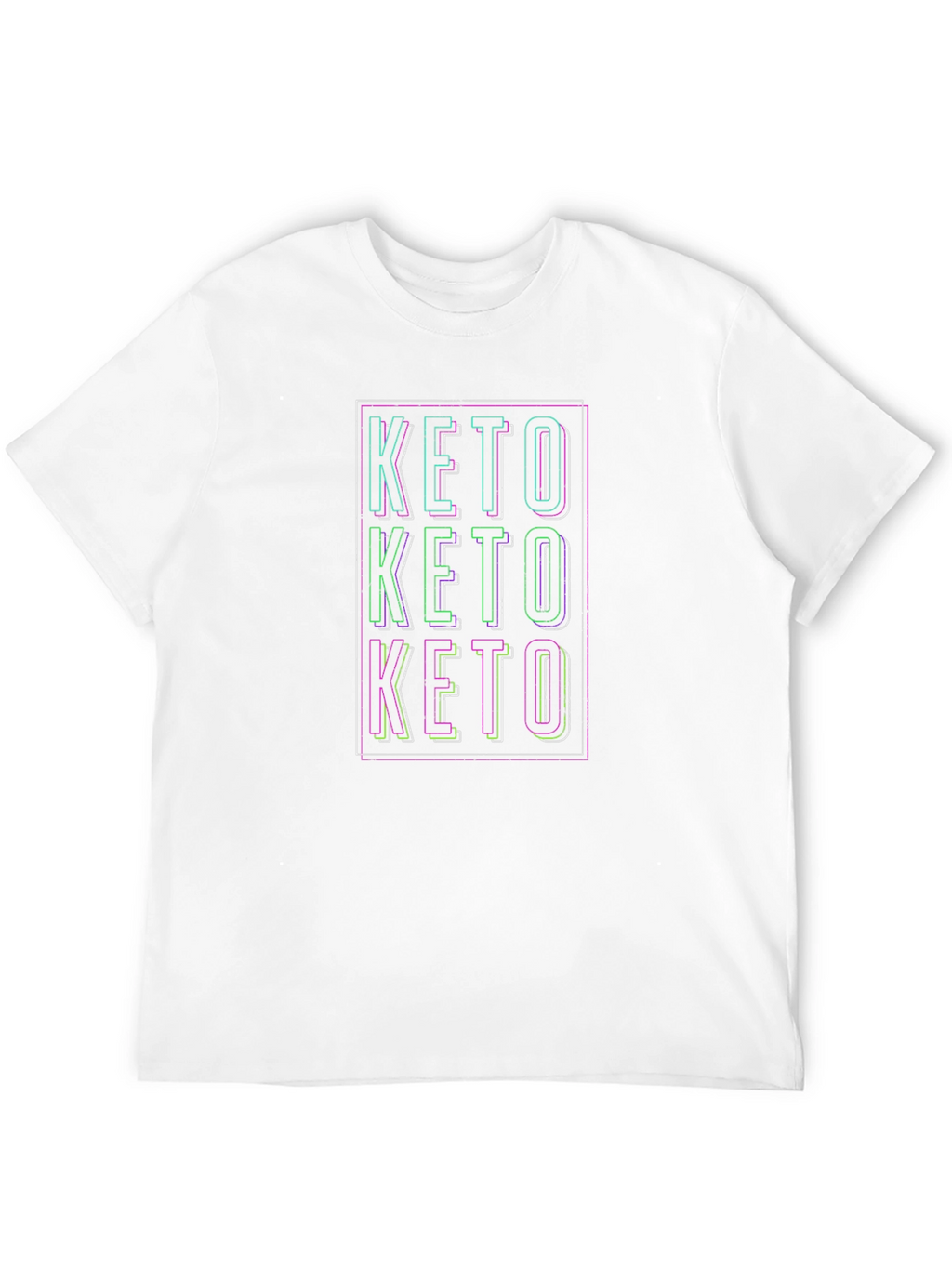 Keto Text Design Black T-Shirt