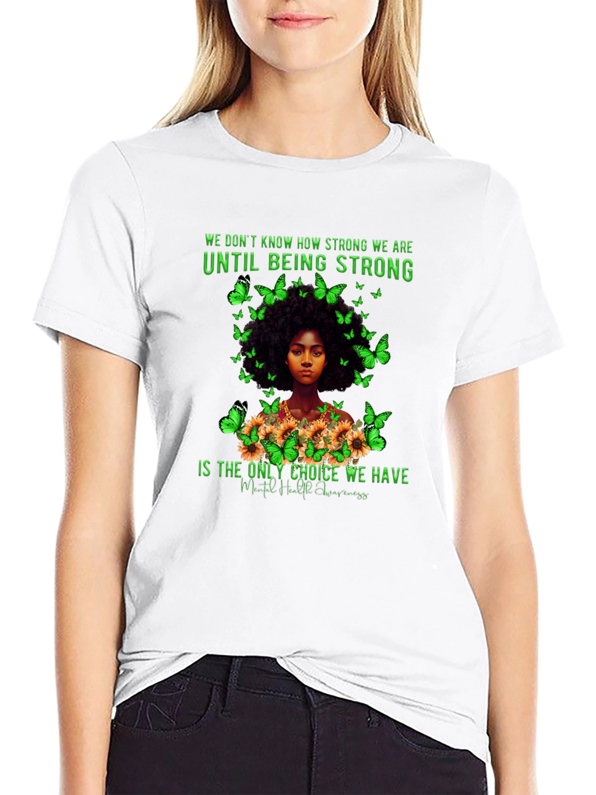 Mental Health Awareness Butterfly T-Shirt