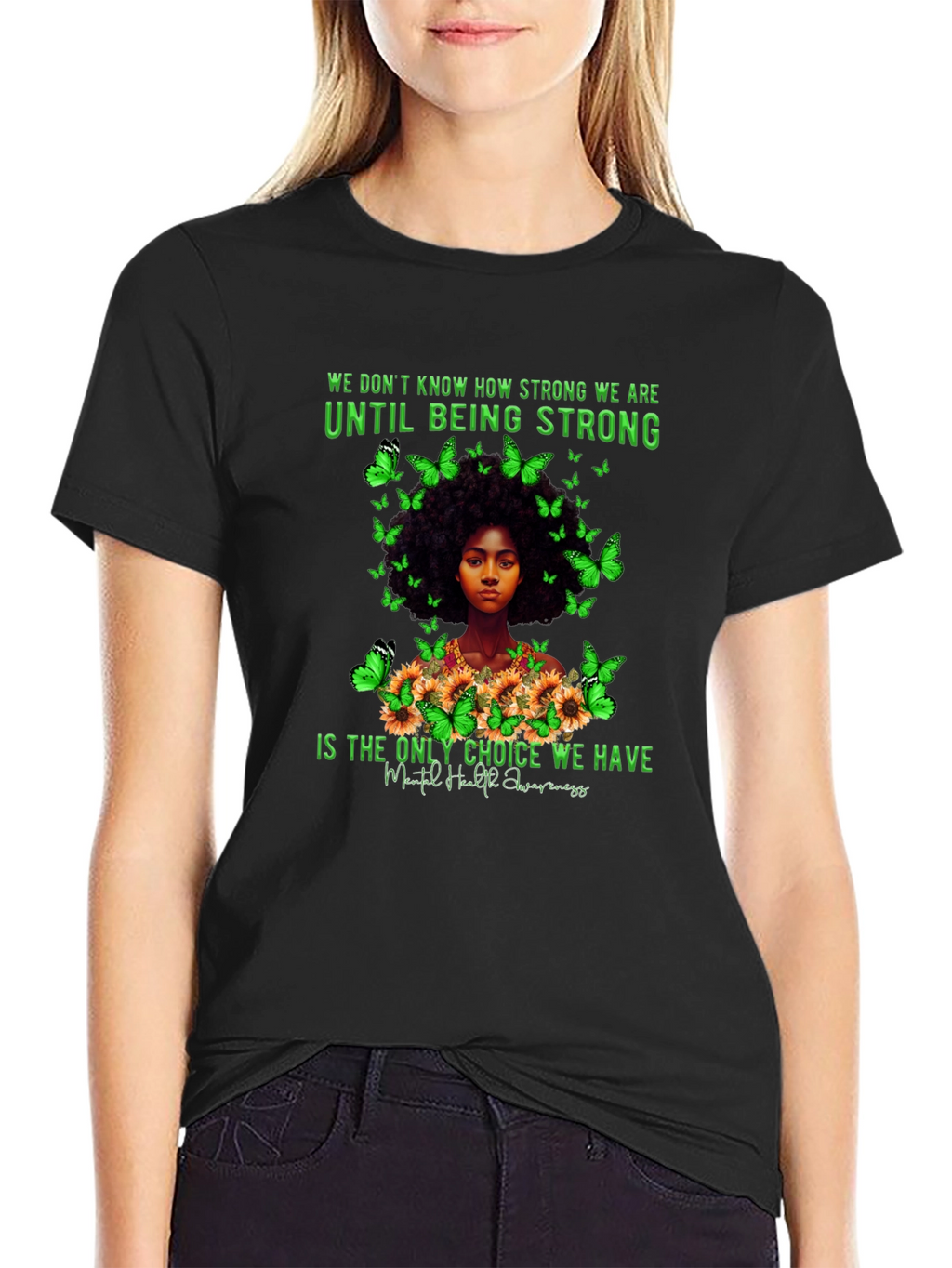 Mental Health Awareness Butterfly T-Shirt