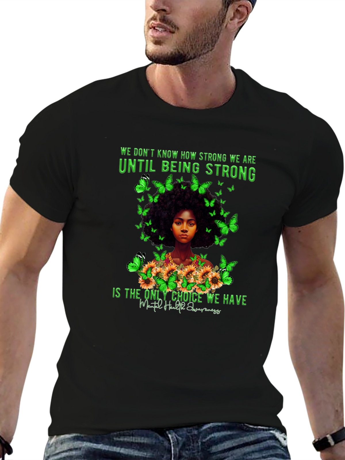 Mental Health Awareness Butterfly T-Shirt