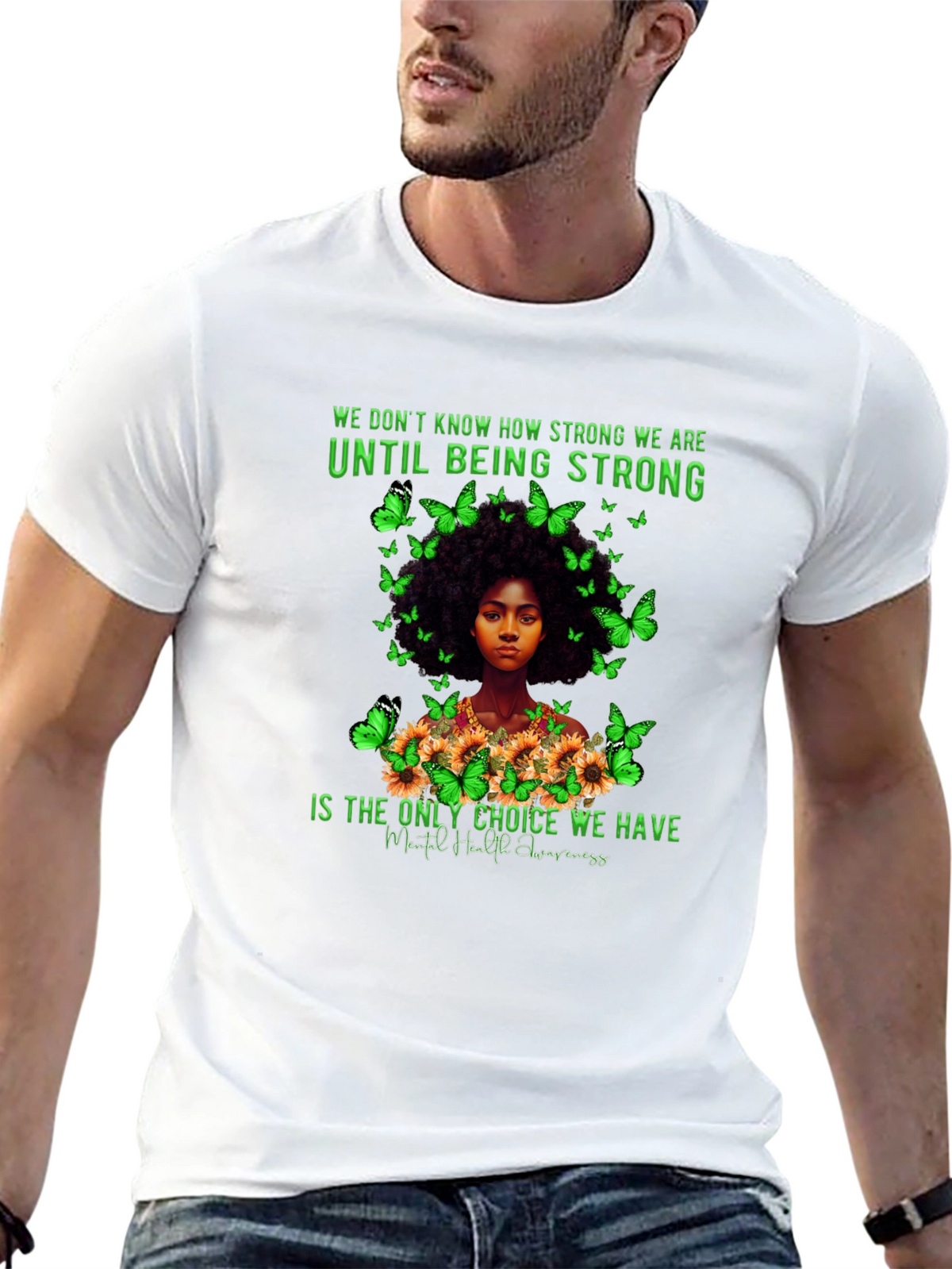 Mental Health Awareness Butterfly T-Shirt