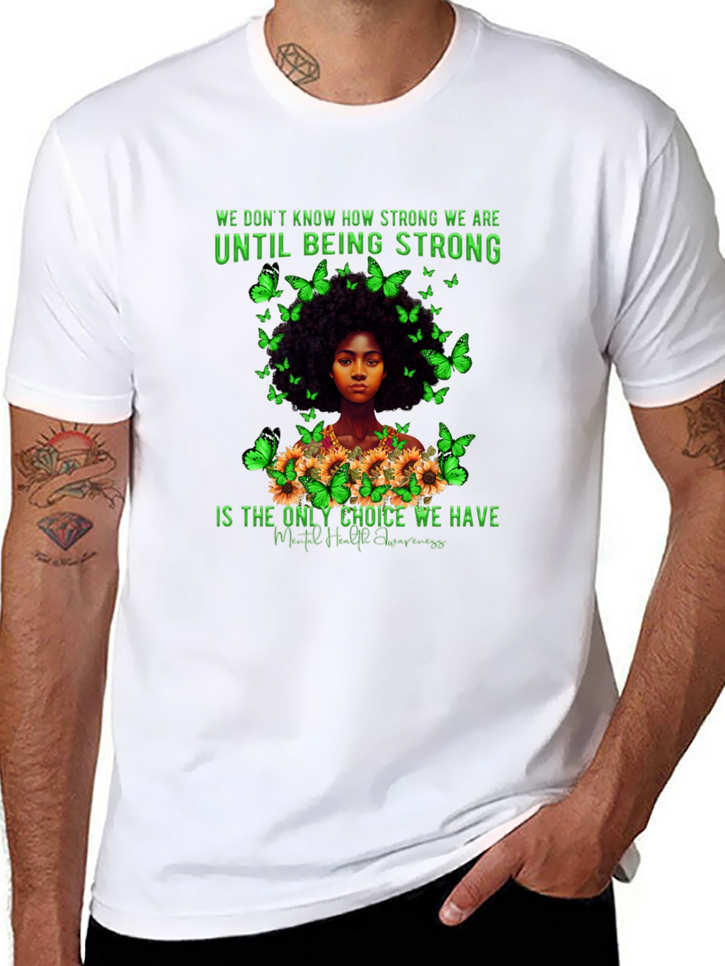Mental Health Awareness Butterfly T-Shirt