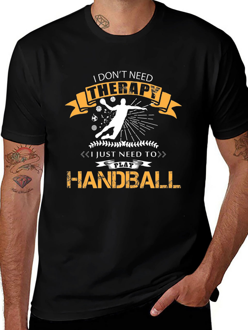 Handball Therapy Graphic T-Shirt