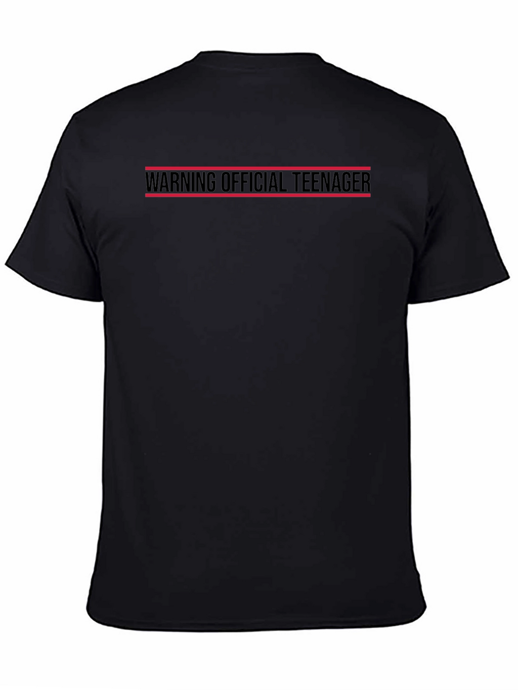 Warning Official Teenager Black T-Shirt