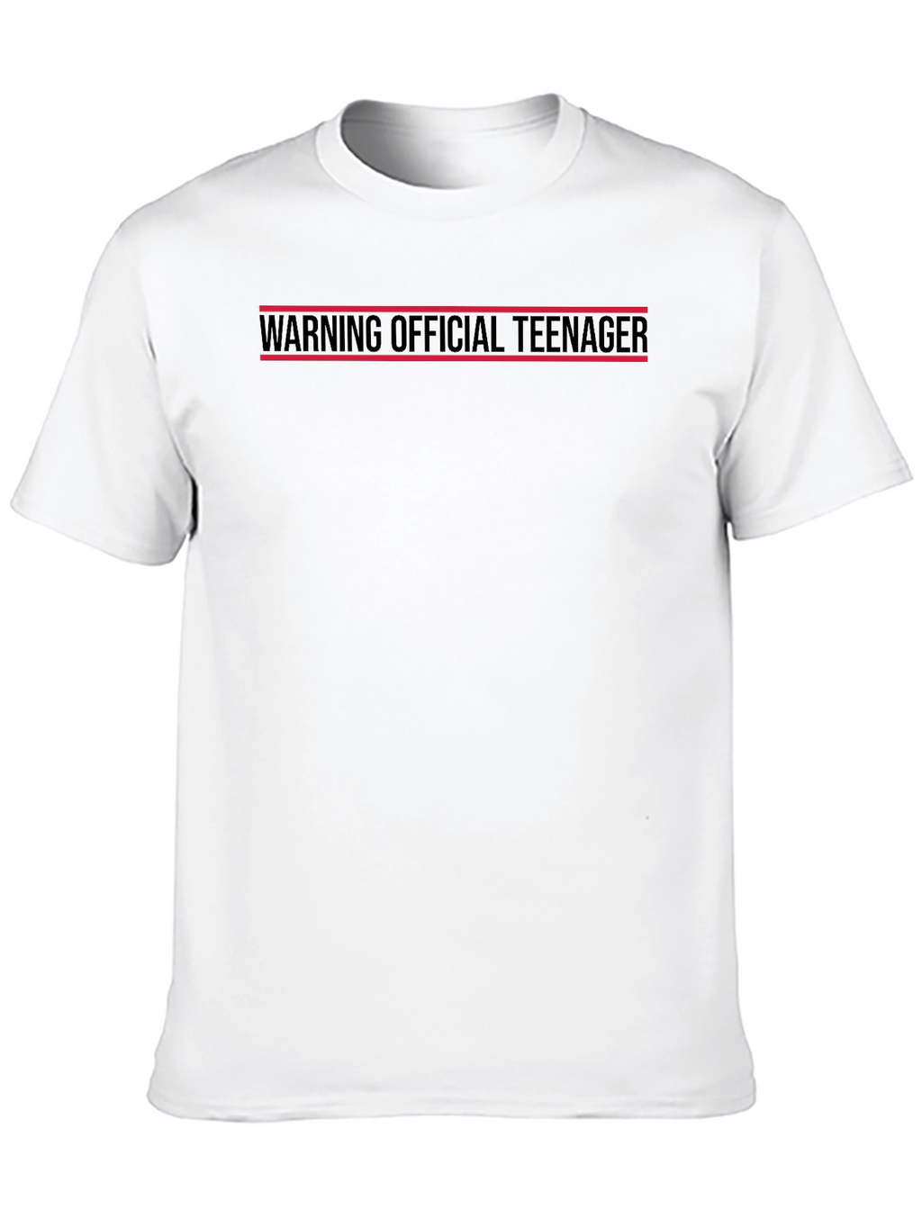 Warning Official Teenager Black T-Shirt
