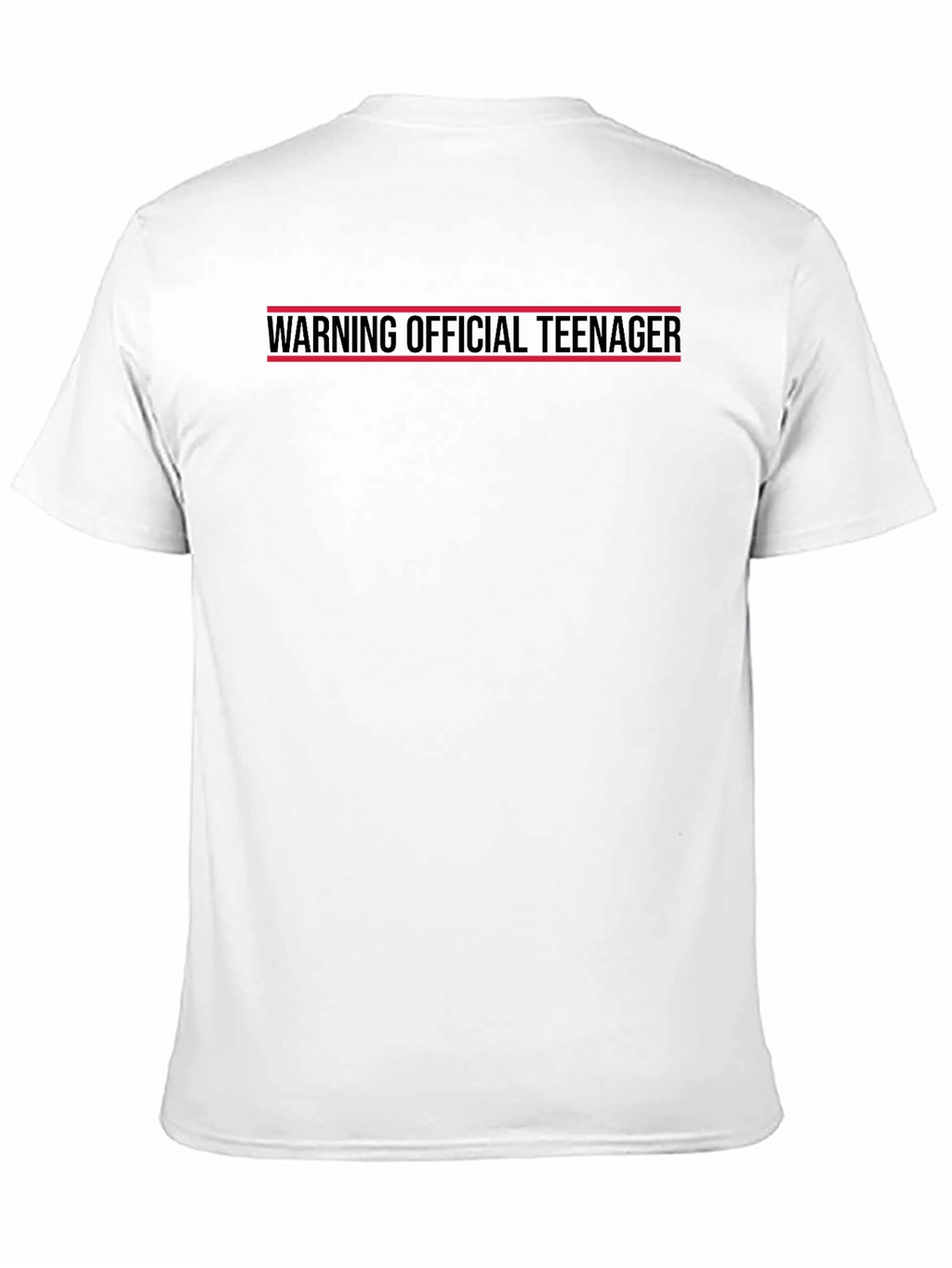 Warning Official Teenager Black T-Shirt