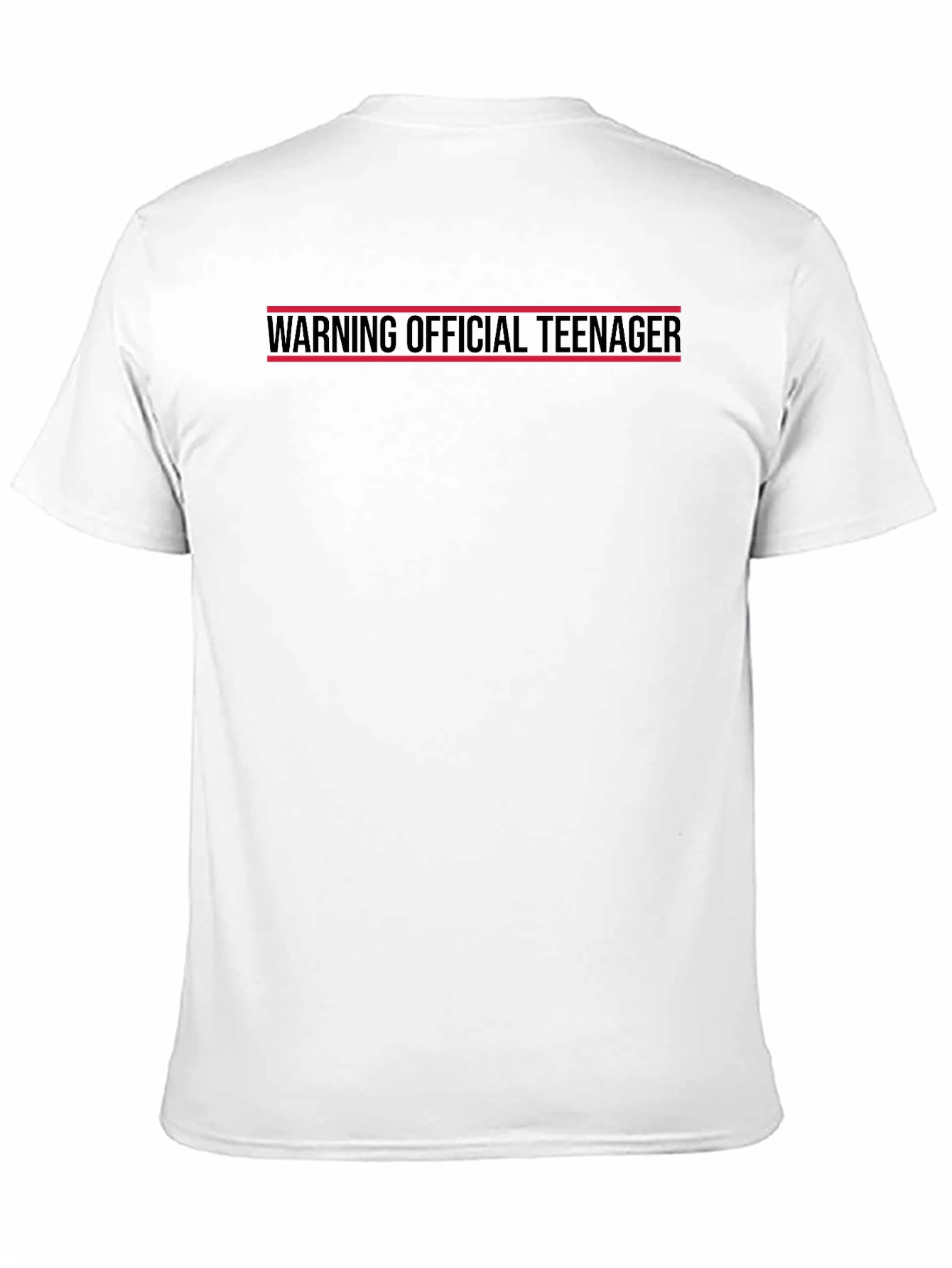 Warning Official Teenager Black T-Shirt