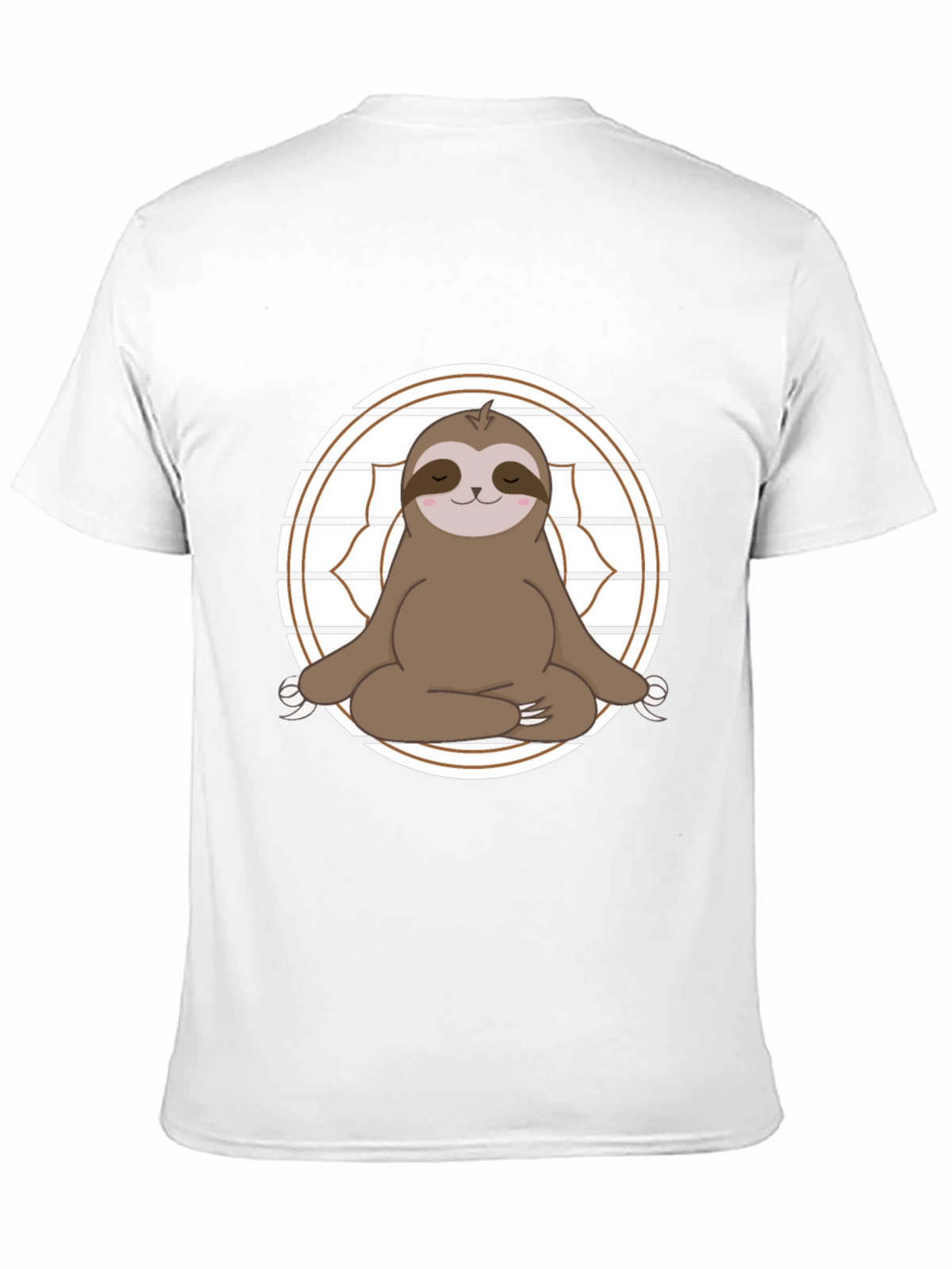 Yoga Sloth Graphic Tee - Relaxed Fit Cotton T-Shirt