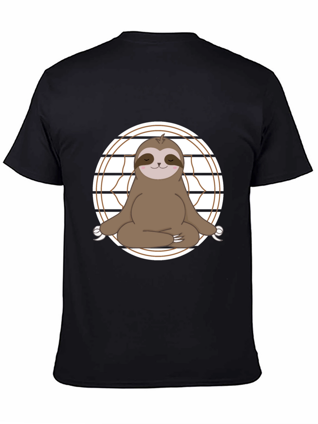 Yoga Sloth Graphic Tee - Relaxed Fit Cotton T-Shirt
