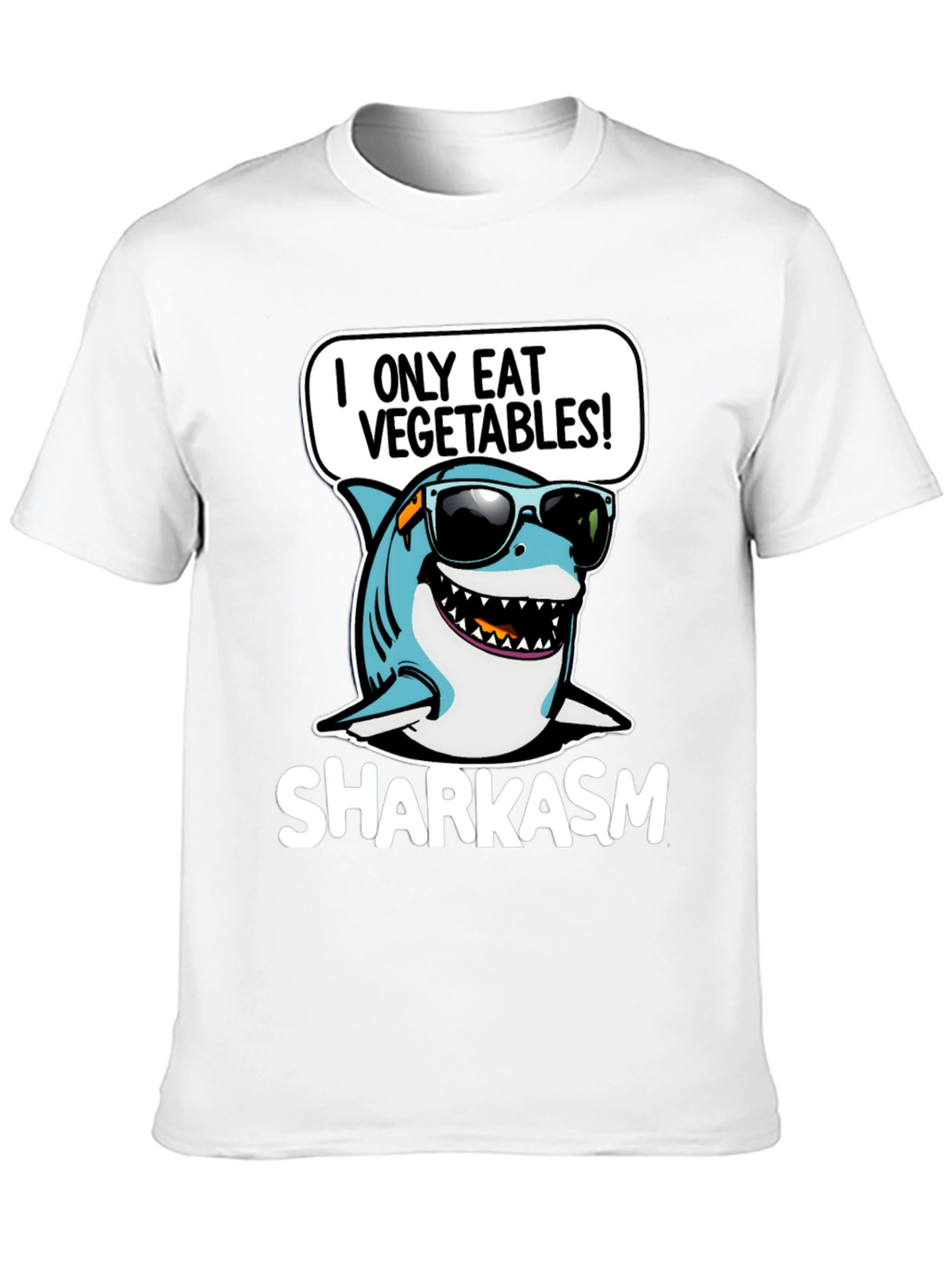 Sharkasm I Only Eat Vegetables T-Shirt
