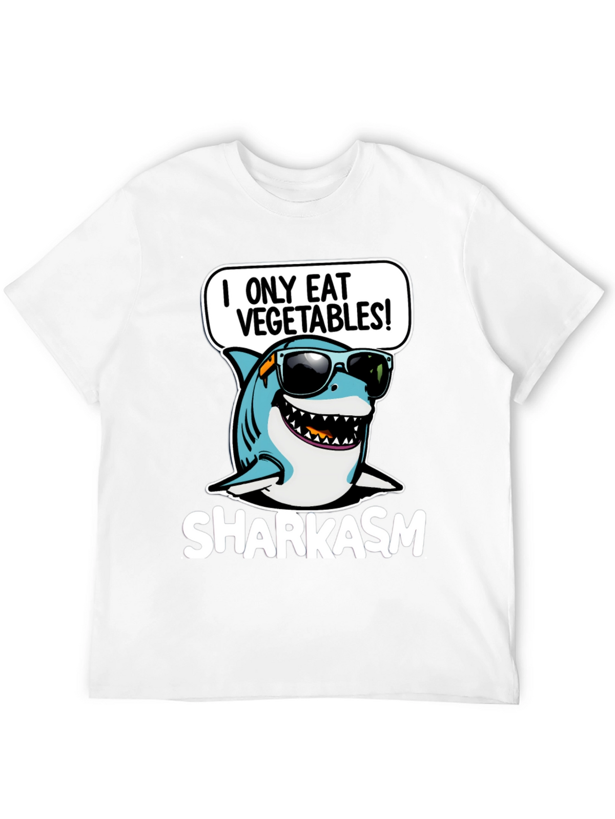 Sharkasm I Only Eat Vegetables T-Shirt