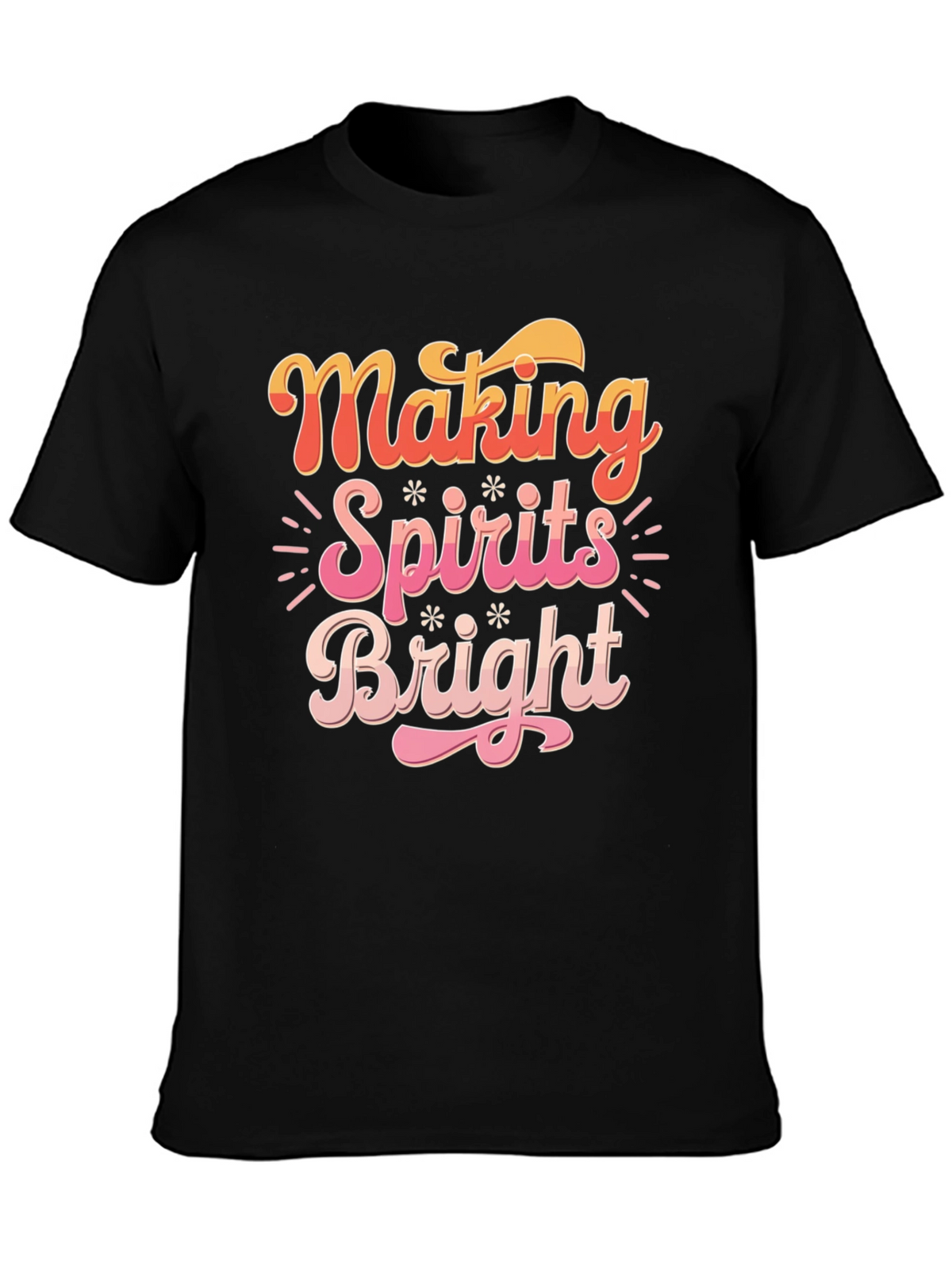 Making Spirits Bright Christmas Graphic Tee