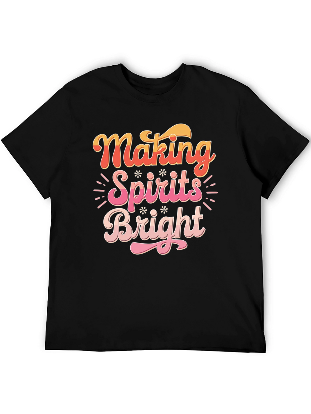 Making Spirits Bright Christmas Graphic Tee