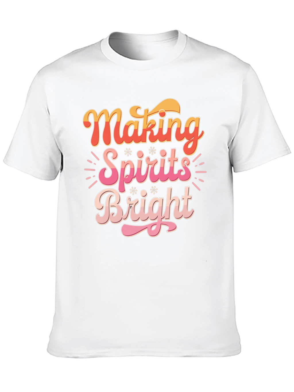 Making Spirits Bright Christmas Graphic Tee