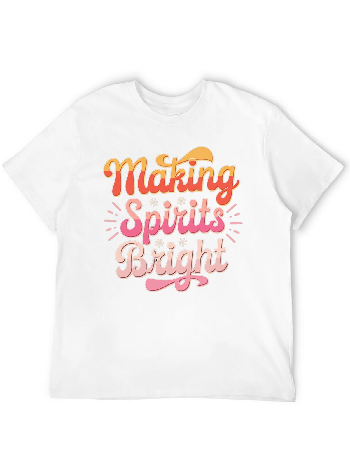 Making Spirits Bright Christmas Graphic Tee