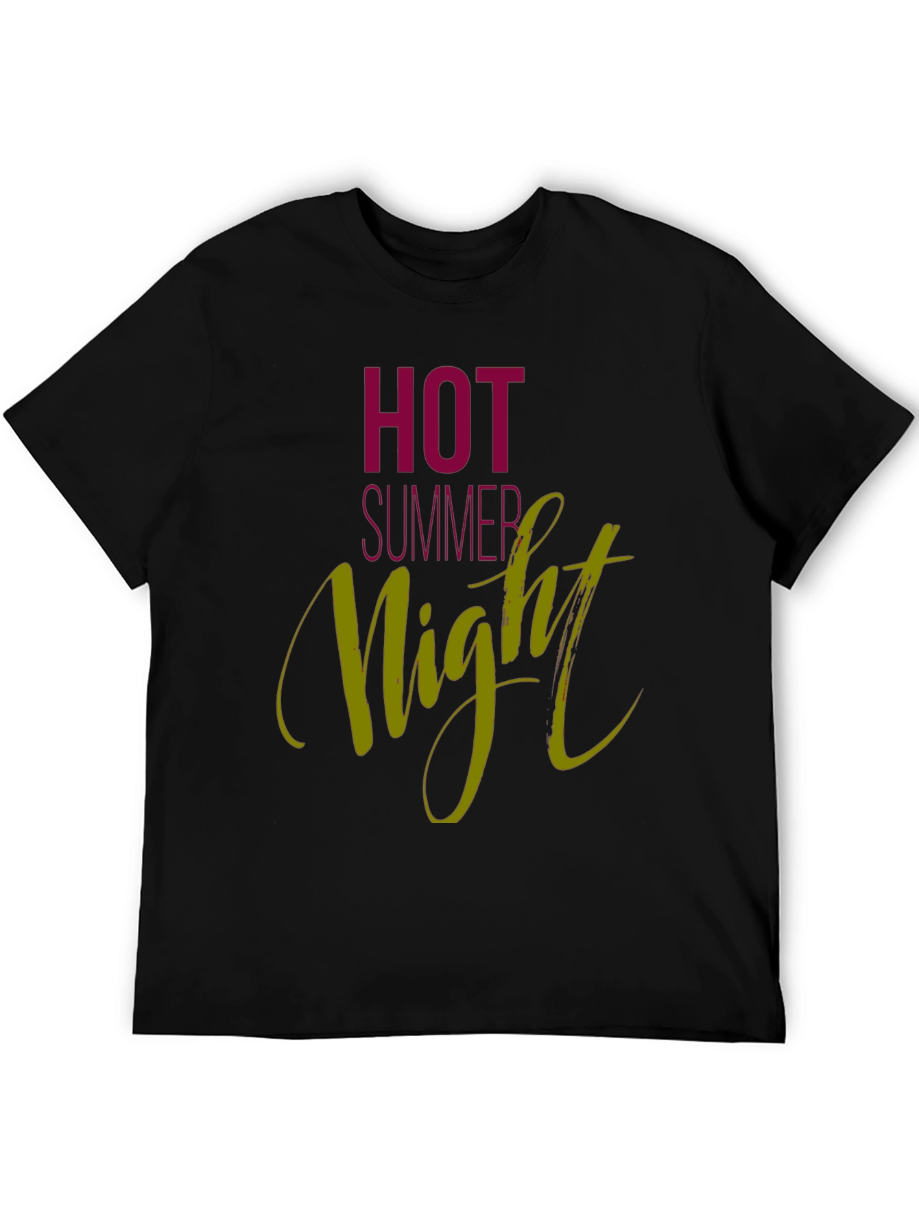 Hot Summer Night Graphic Tee - Black