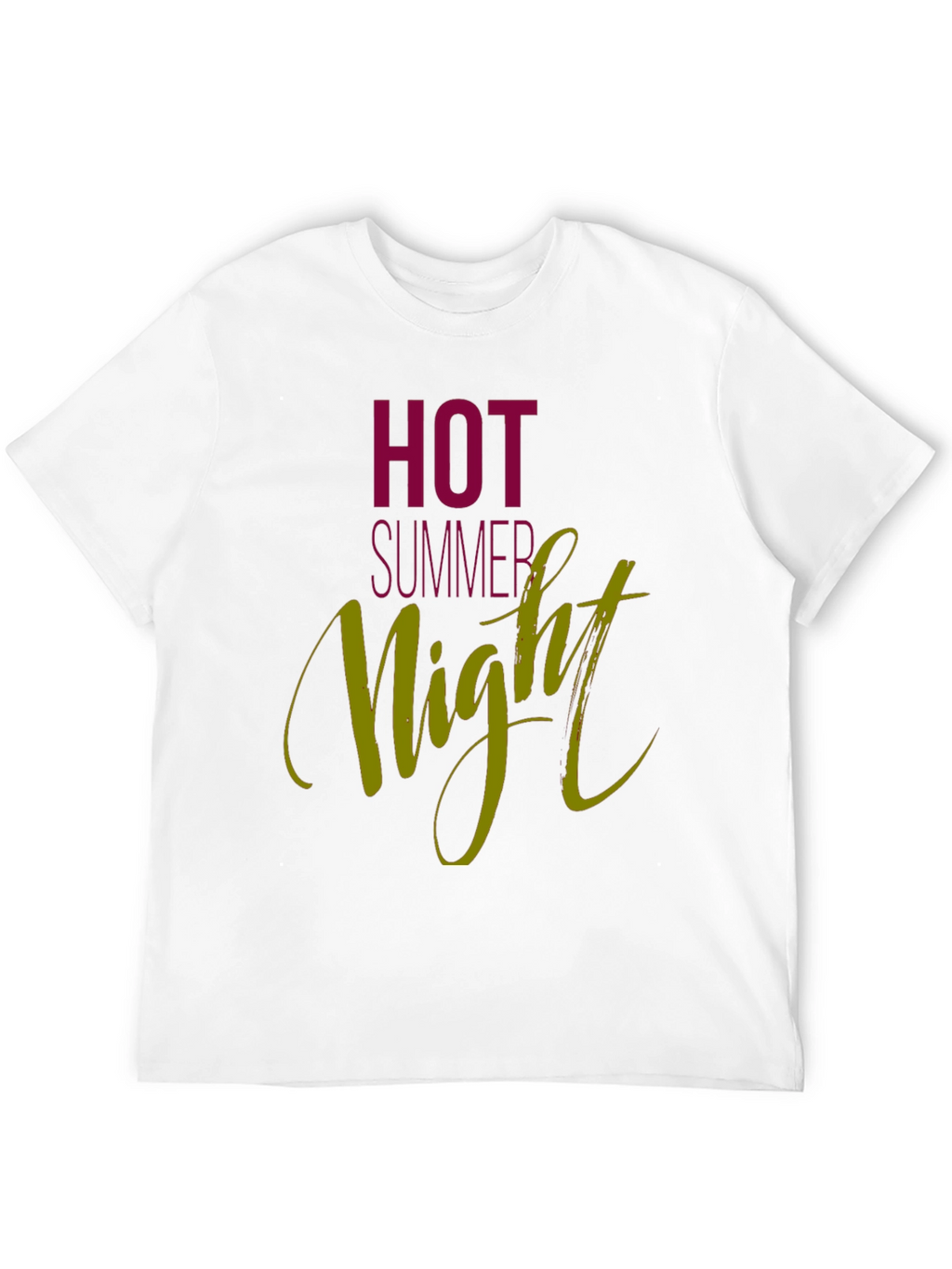 Hot Summer Night Graphic Tee - Black