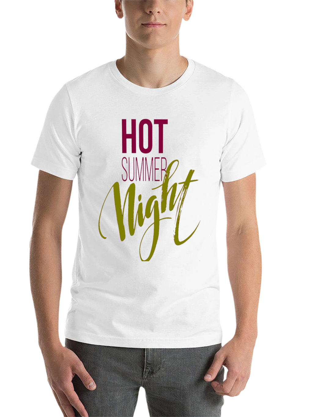 Hot Summer Night Graphic Tee - Black