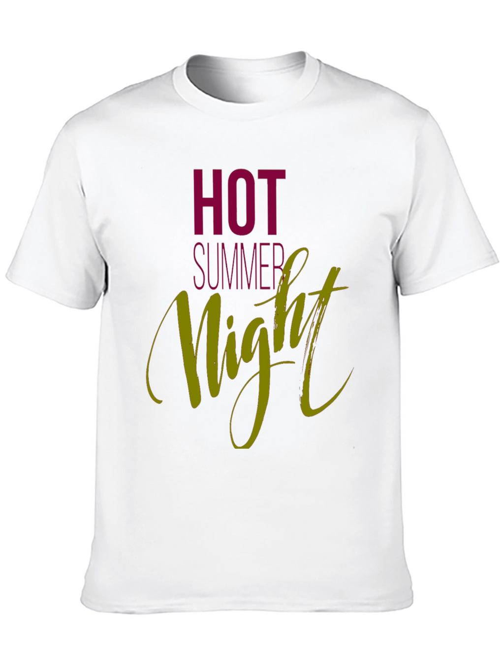 Hot Summer Night Graphic Tee - Black