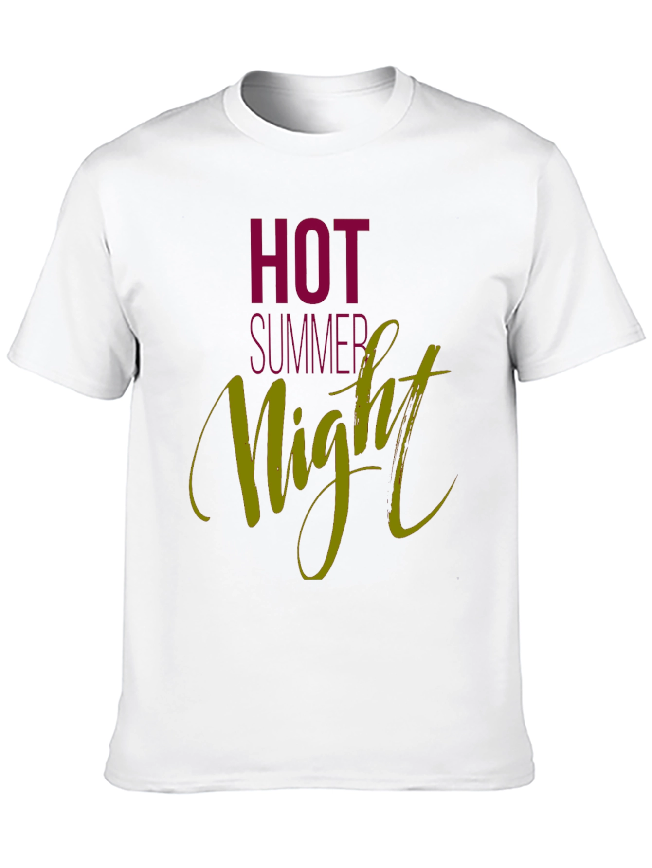 Hot Summer Night Graphic Tee - Black