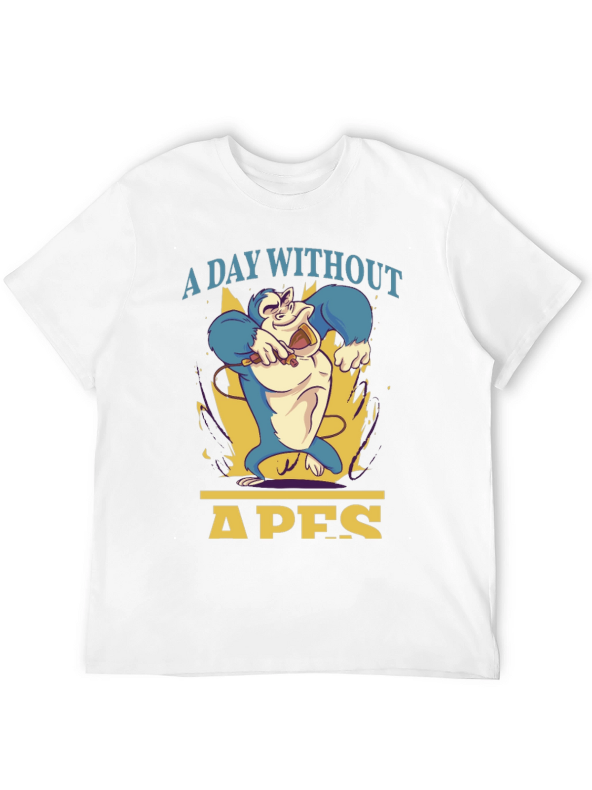 A Day Without Apes T-Shirt - Mens Black Tee