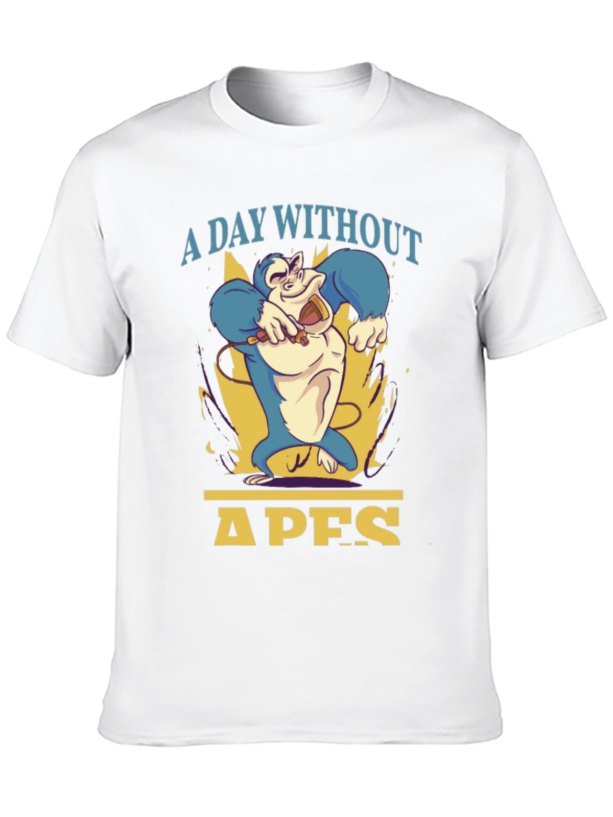 A Day Without Apes T-Shirt - Mens Black Tee