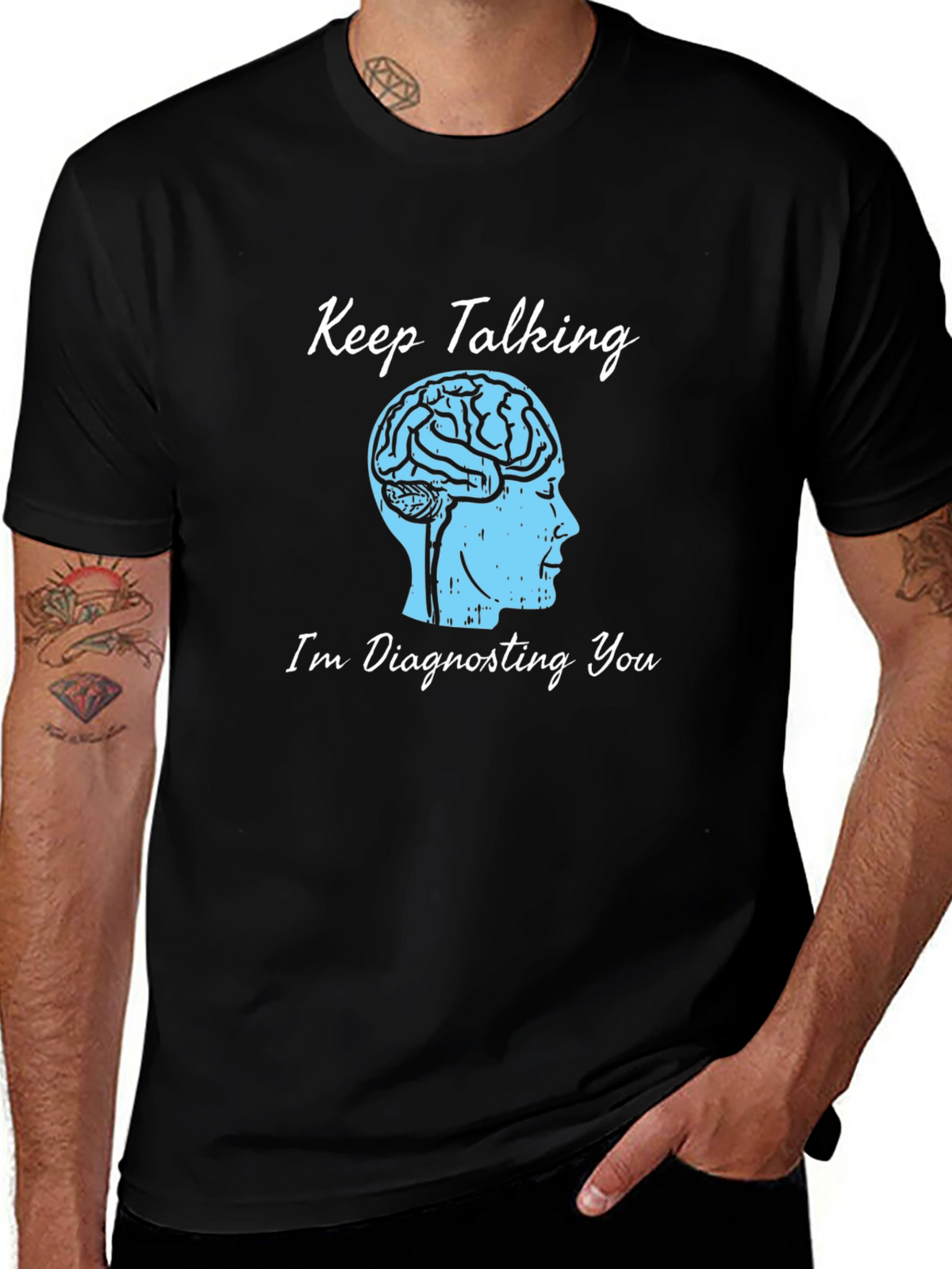 Keep Talking Brain Tee - Diagnosing You T-Shirt