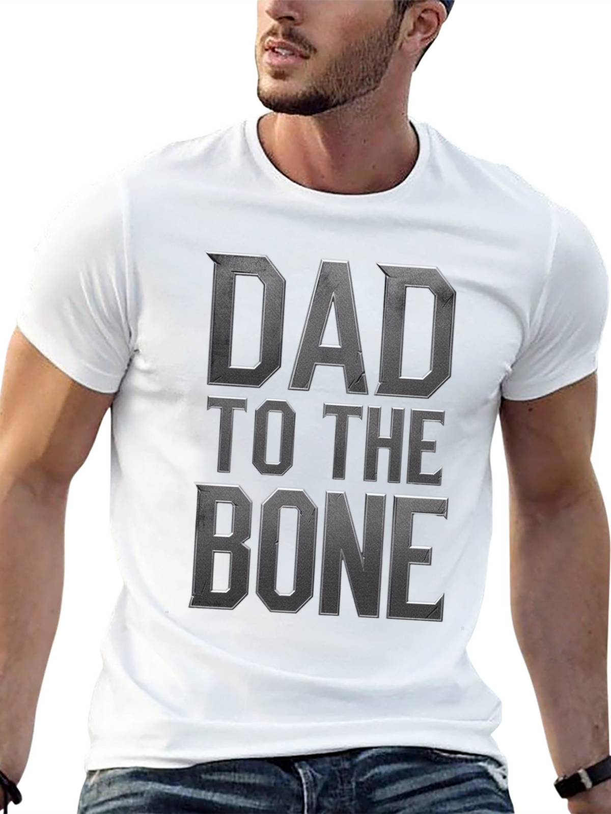 Dad to the Bone Graphic T-Shirt - Black