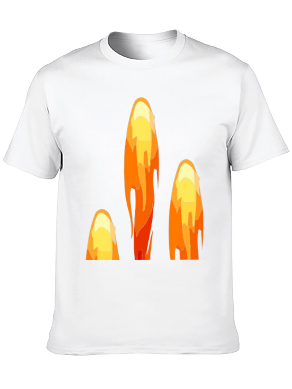Fiery Peaks Graphic Black T-Shirt